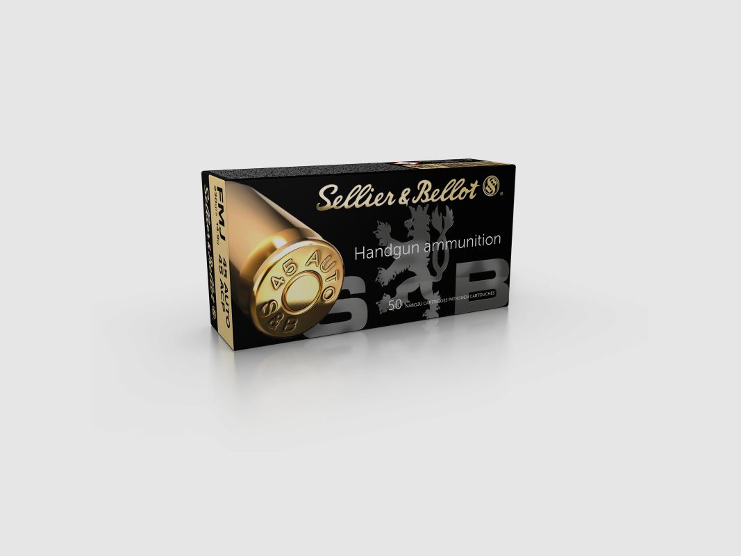 S&B 45 ACP 230 GRS / 14,9 G FMJ 50 STK, Bild 1 von 3
