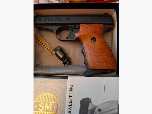 Rarität" SM Action 9mm P.A.K. PTB 496