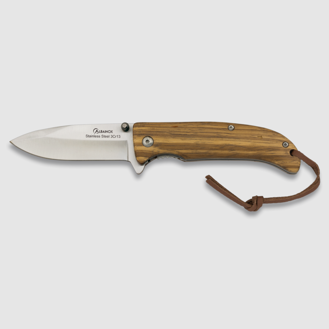 18015 – Couteau pliant Albainox zebra, lame de 7,5 cm