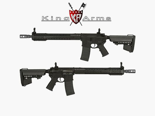 Submachinegun King Arms Black Rain Ordance - Schwarzer Gewehr AEG – 6mm