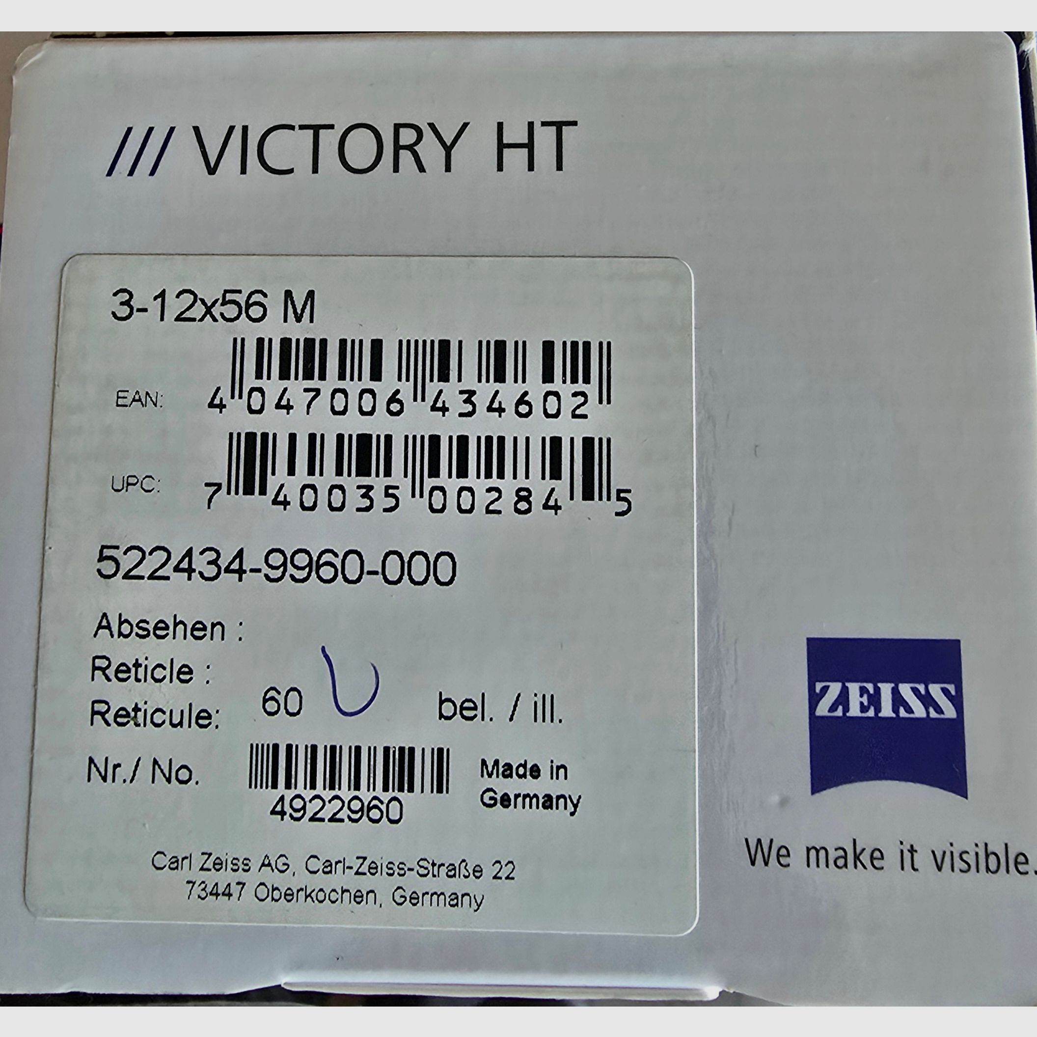 Antonio Zoli BBF Bockbüchsflinte Bavaria Z95 .30-06 12/70 incluant Zeiss Victory HT 3-12x56