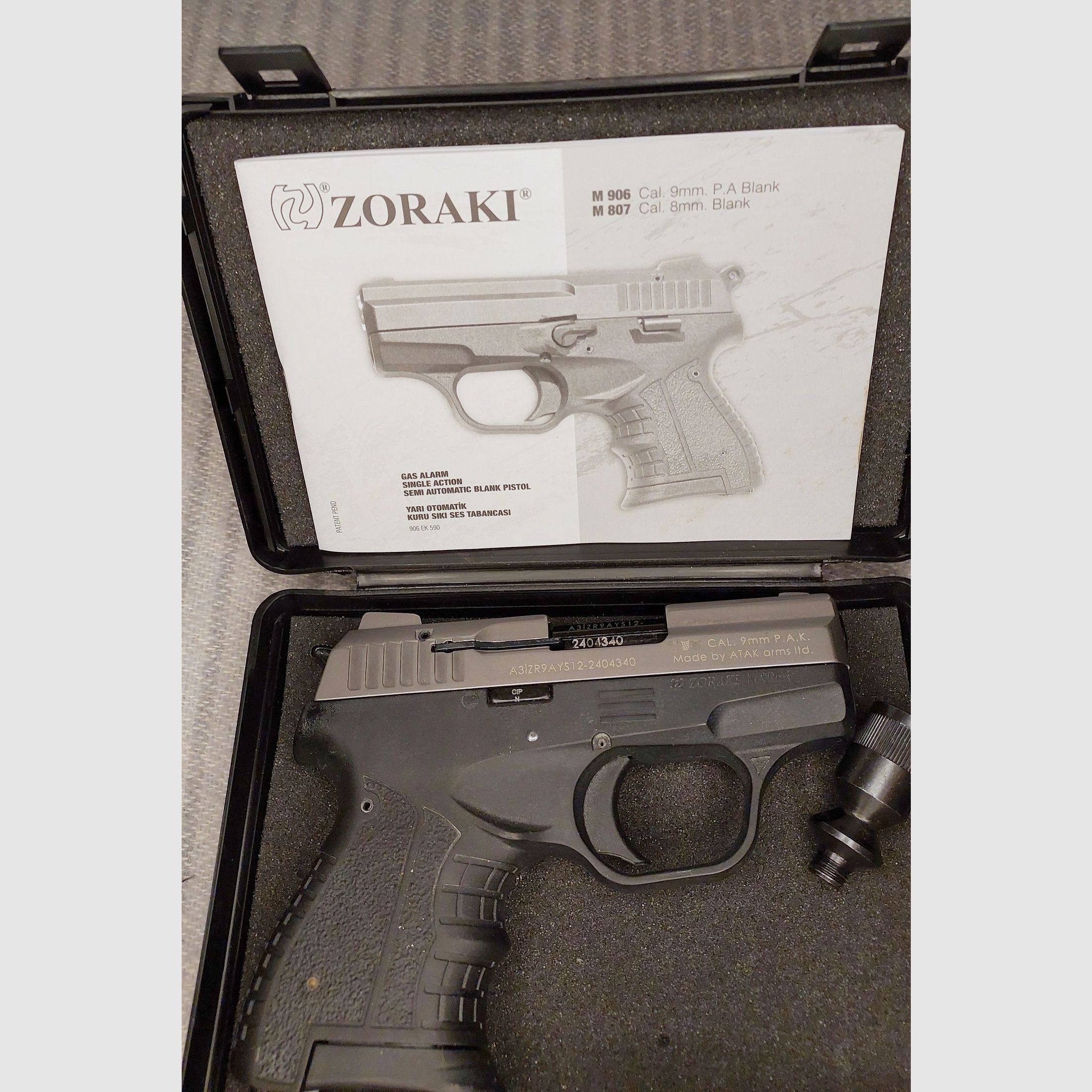 Zoraki M 906 - P Schreckschusspistole 9mm P.A.K. Titan (PTB 1099)