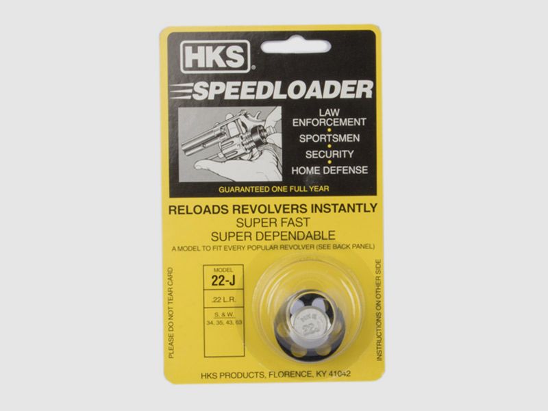 Speedloader HKS Mod. 22-J fĂĽr S&W Revolver mit 6 Schuss Trommel cal .22 lfB