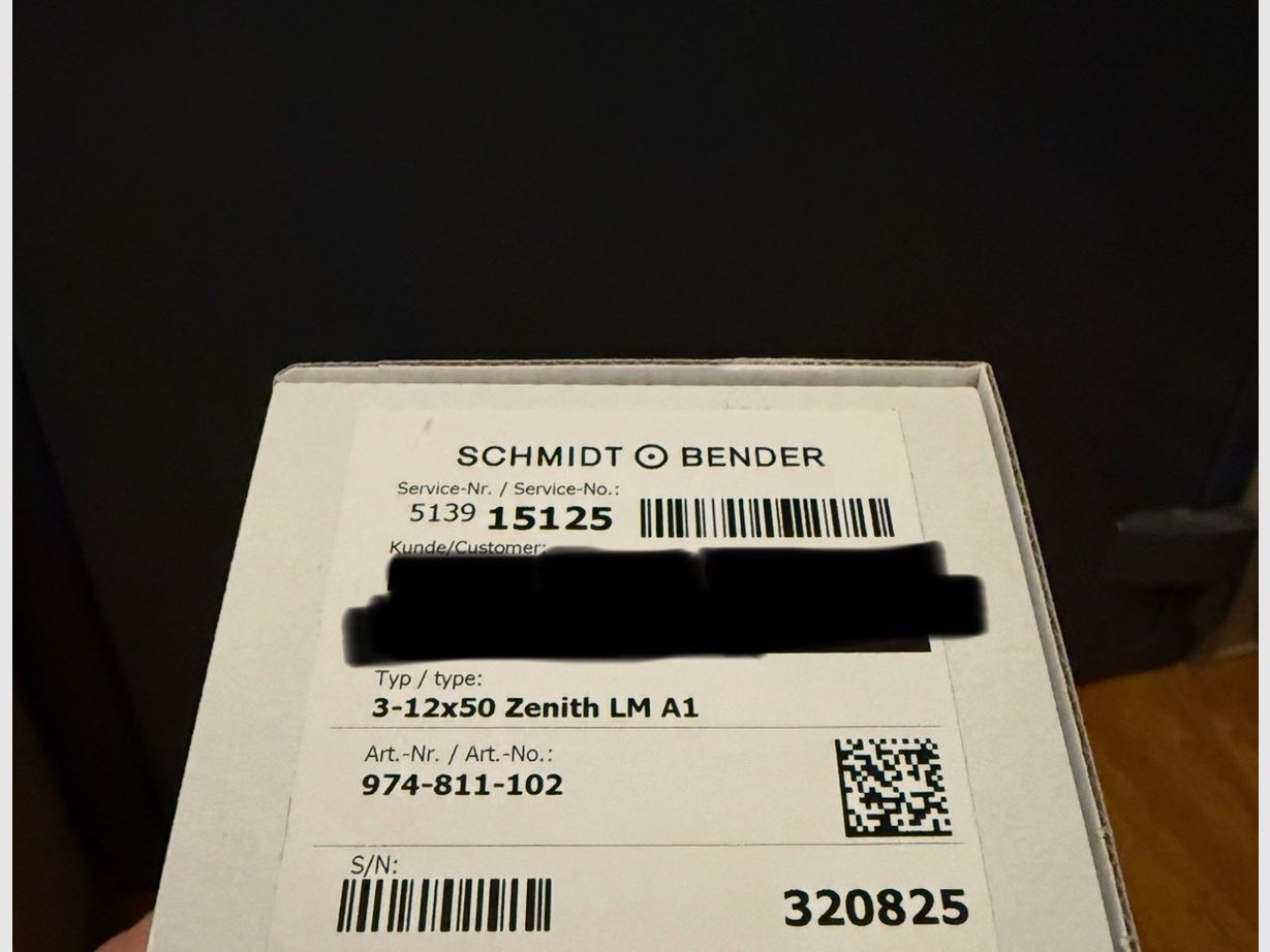 Schmidt & Bender Zenith 3-12x50 LM A1 Zielfernrohr , Bild 3 von 3
