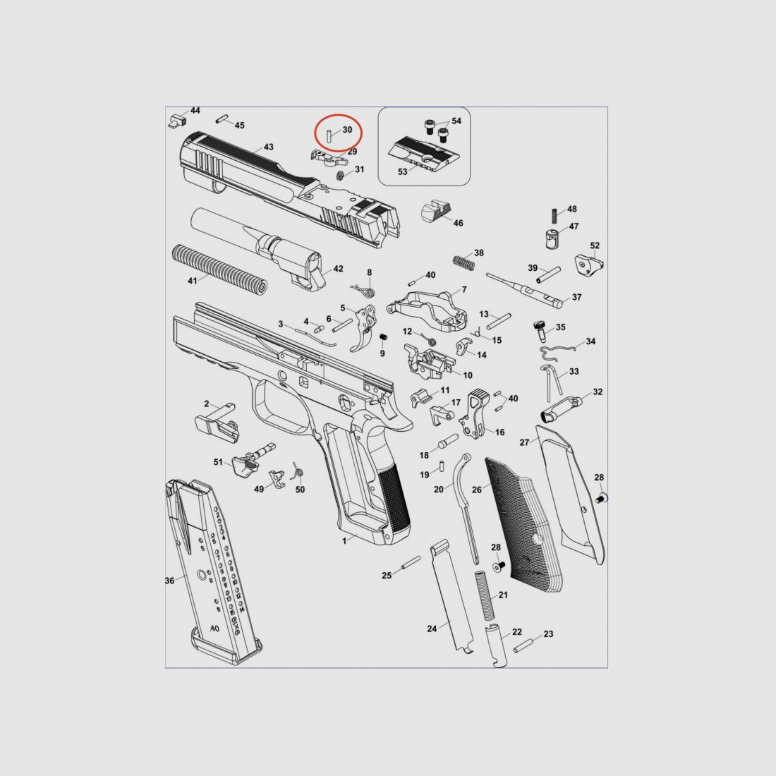 Axe extracteur Shadow 2 carry., image 1 sur 2