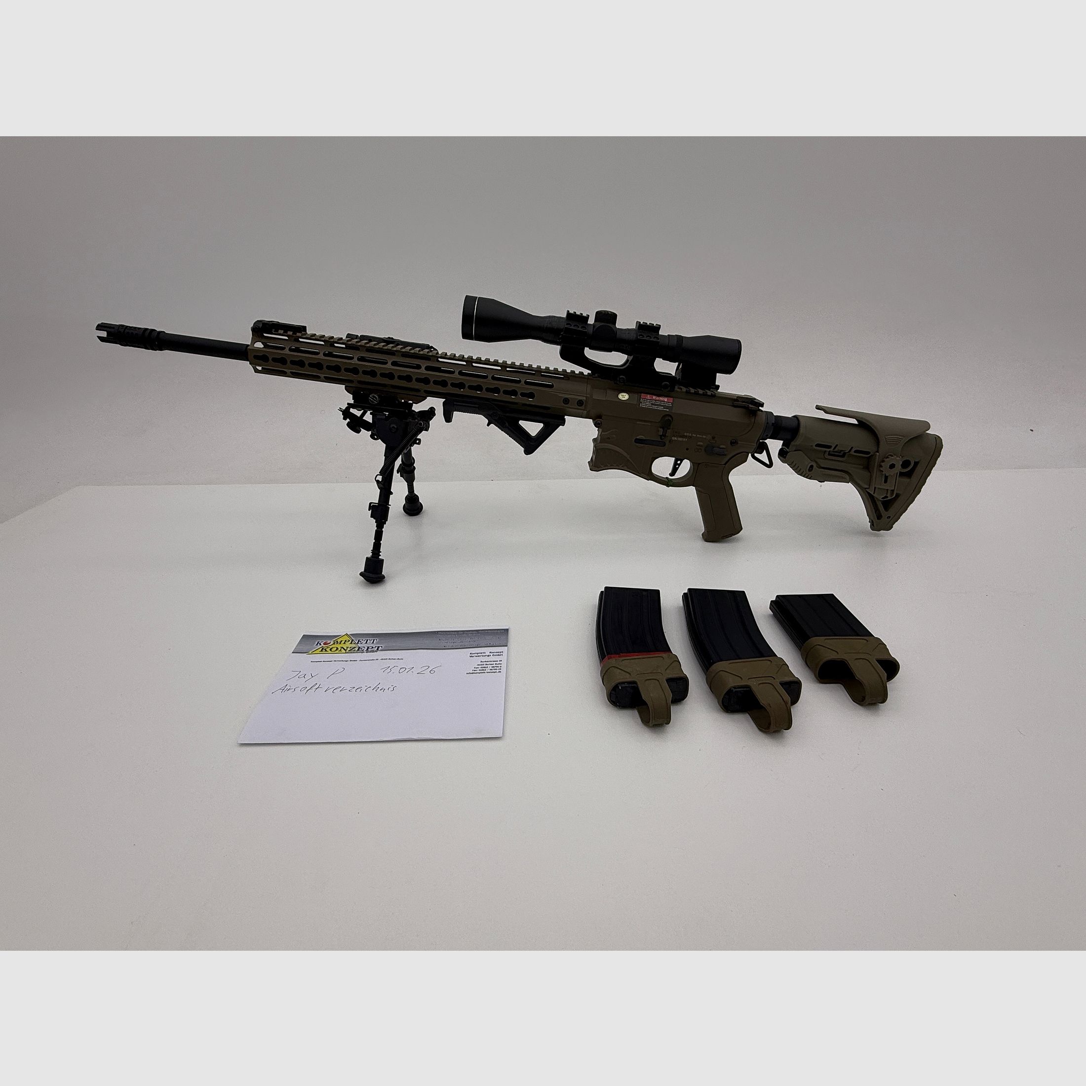 ARES Amoeba Spartan KeyMod Airsoft S-AEG – DMR-Optics – Prima proprietà