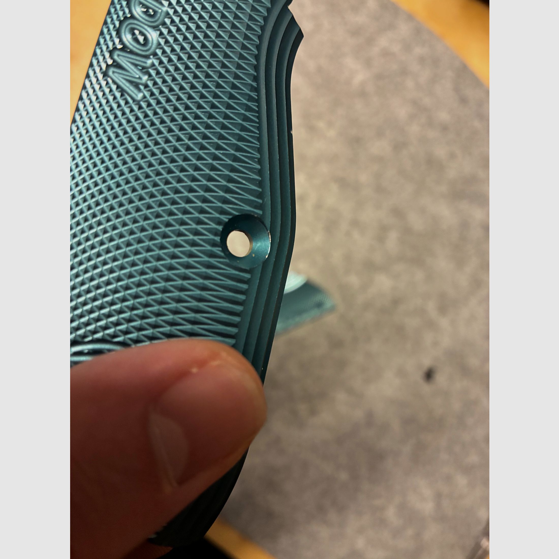Shadow 2 Alu grips long blue