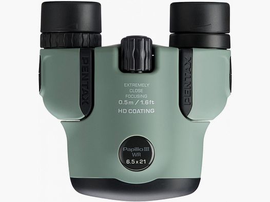 Pentax Verrekijker Papilio III 6,5 x 21 WR olijf - na 29.01 EUR RICOH IMAGING zomerpromotie