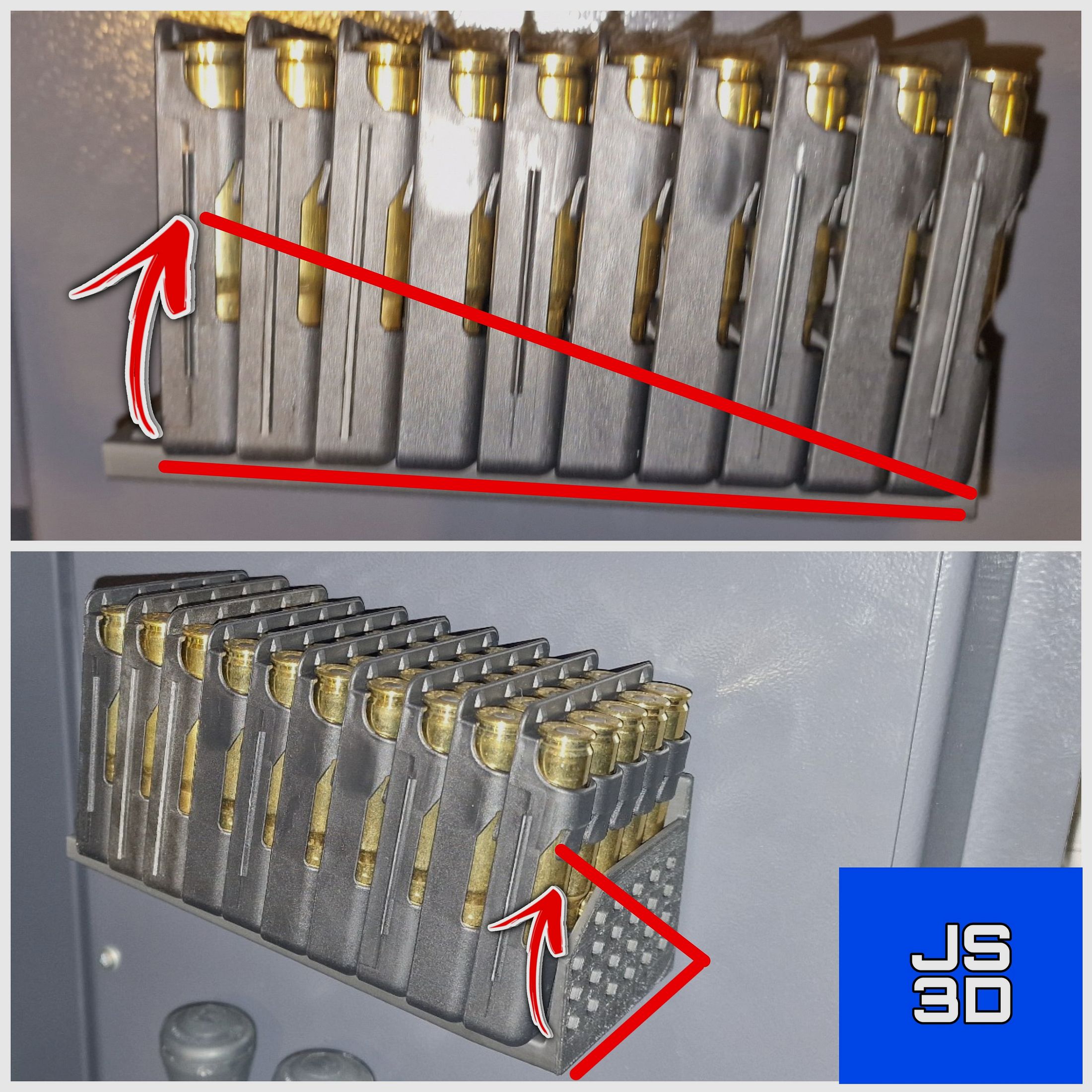 Halterung für Patronenclips