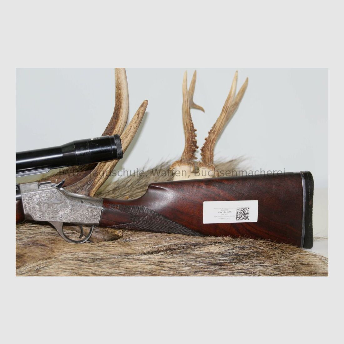 Carabina Stoermer con cañón octogonal 6,5x68R