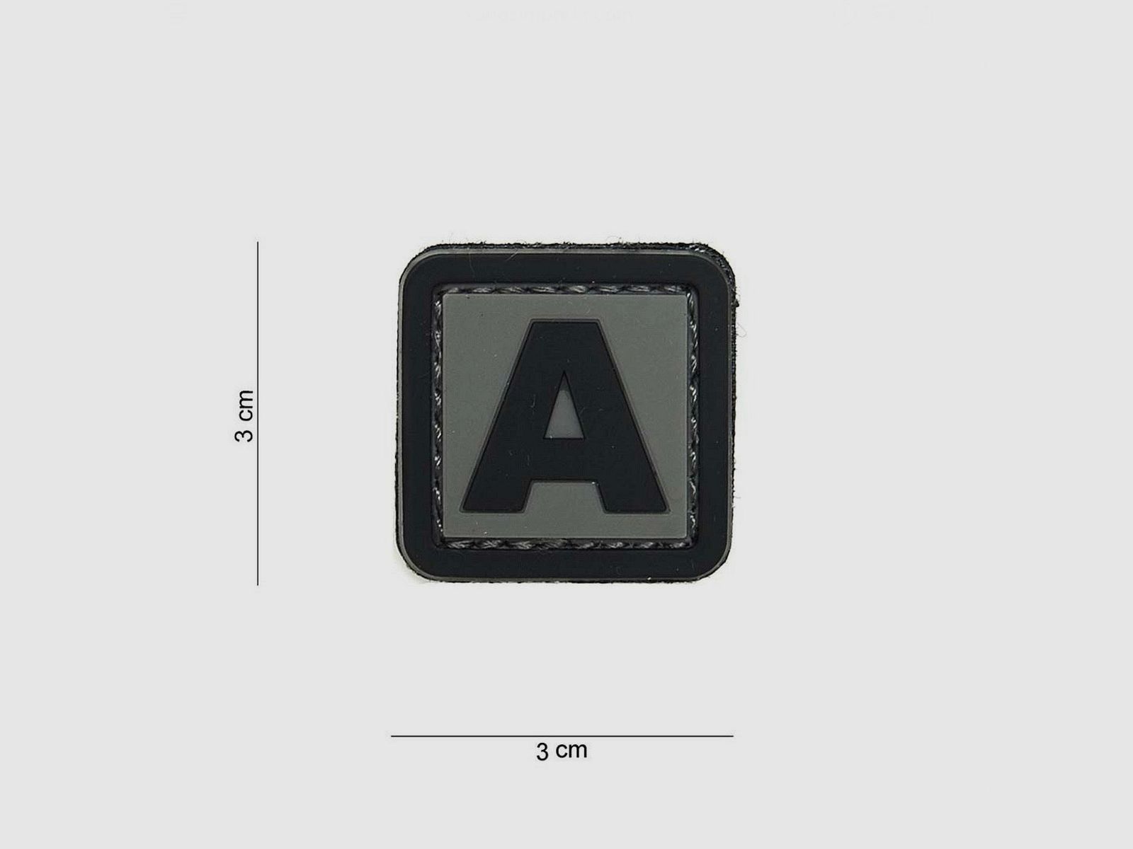 Identifikationspatch Alpha GREY