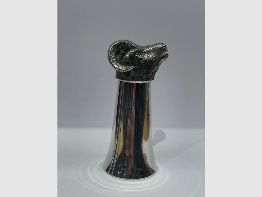 Bicchiere da cacciatore in stagno – Muflone – ca. 8 cm