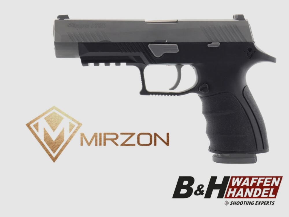 MIRZON Griffstück / Griffmodul Enhanced Black für Sig Sauer P320 Pistole