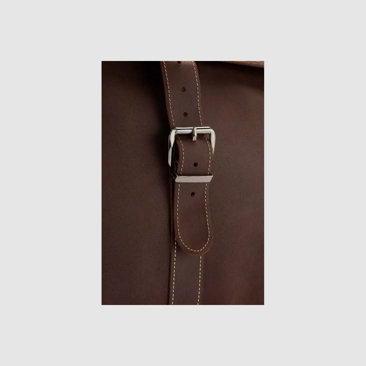Brauner Leder-Trekkingrucksack - Country Sellerie, Bild 5 von 6