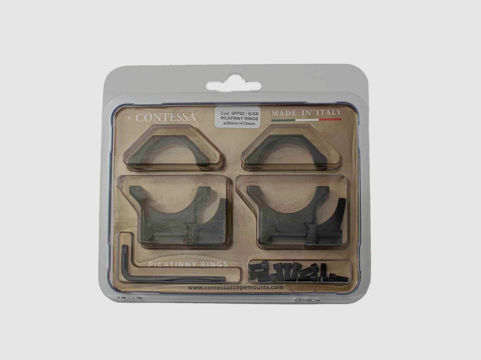 Contessa steel rings quick release/QR, set