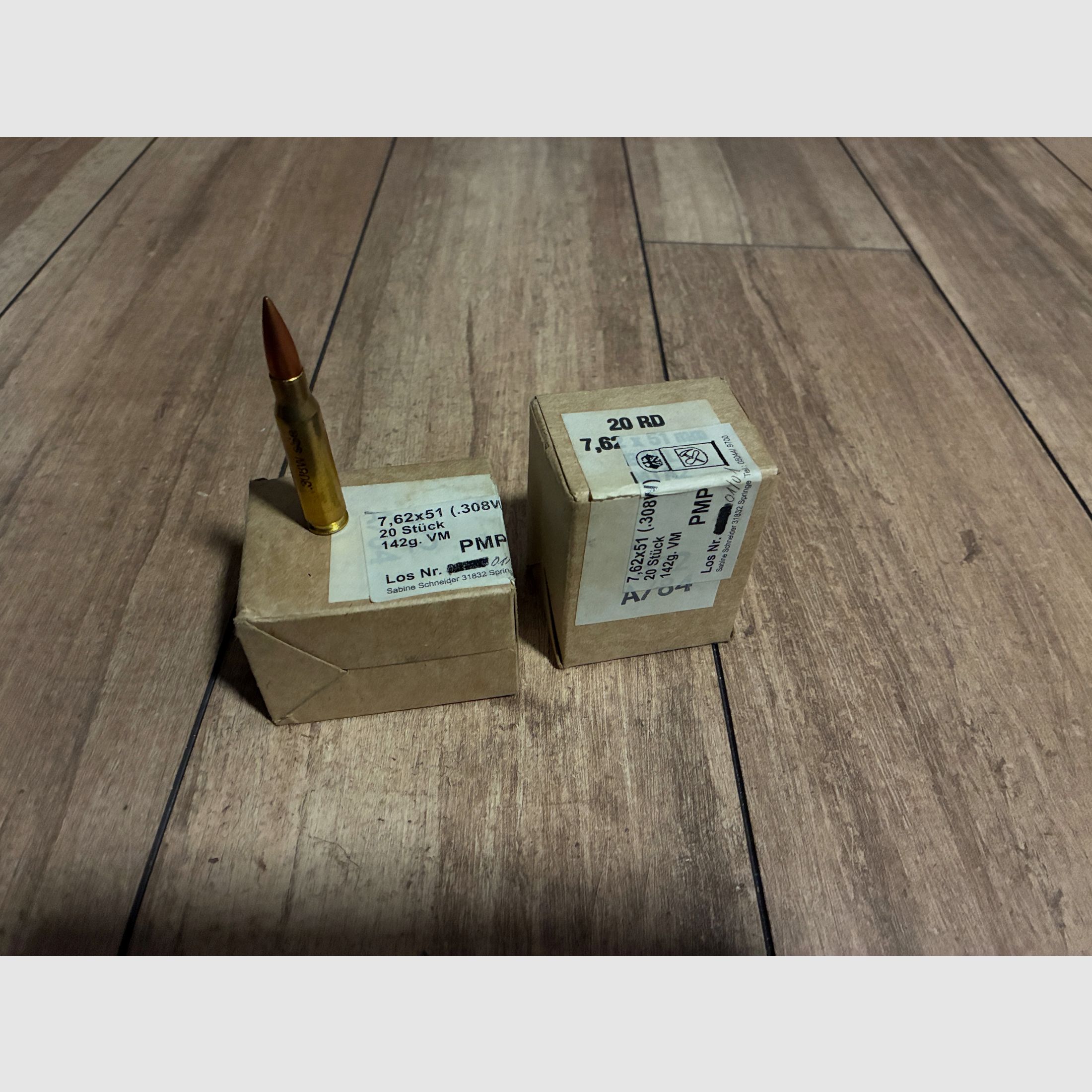 .308 ammunition 20-pack FMJ