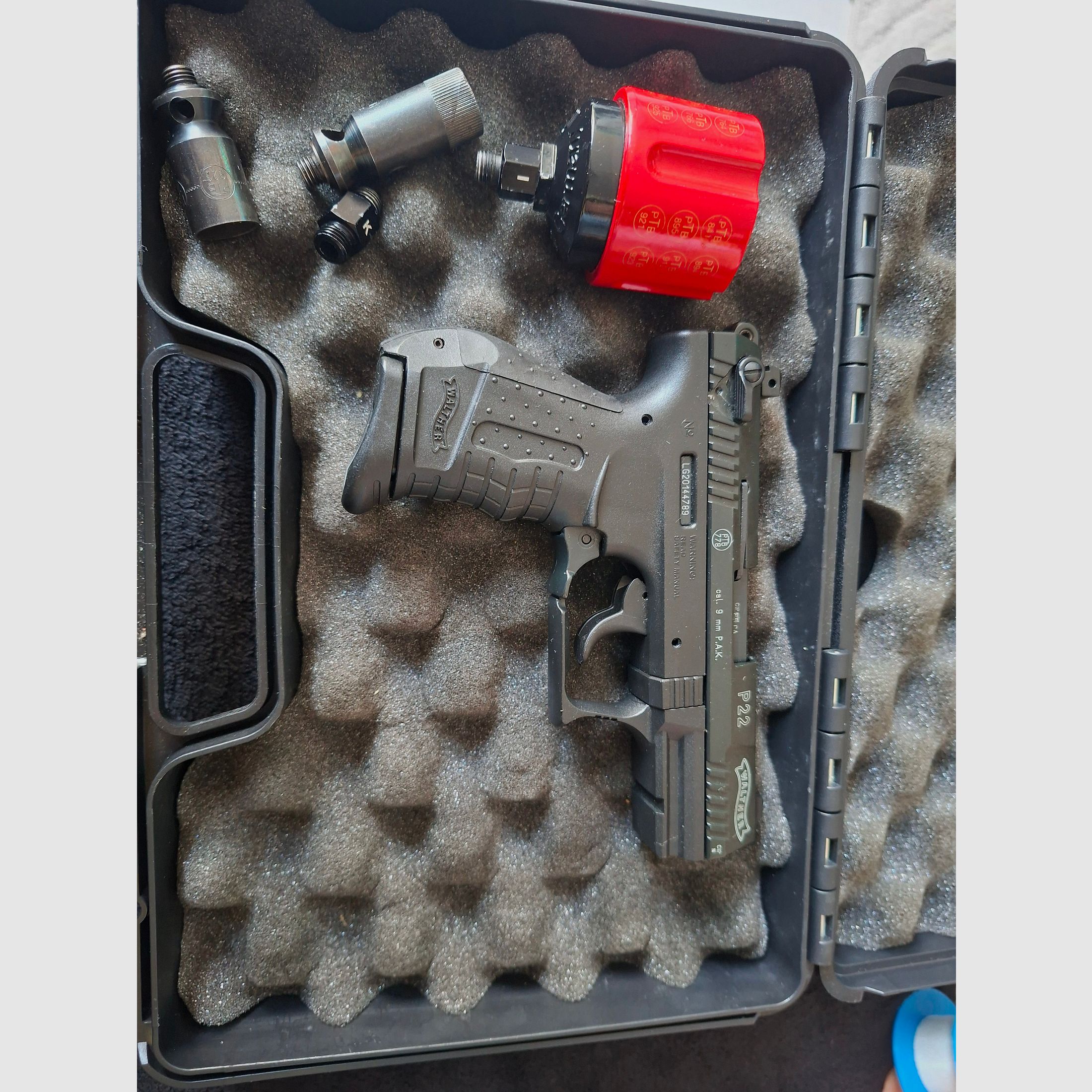 Walther P 22 Schreckschusspistolen Set 