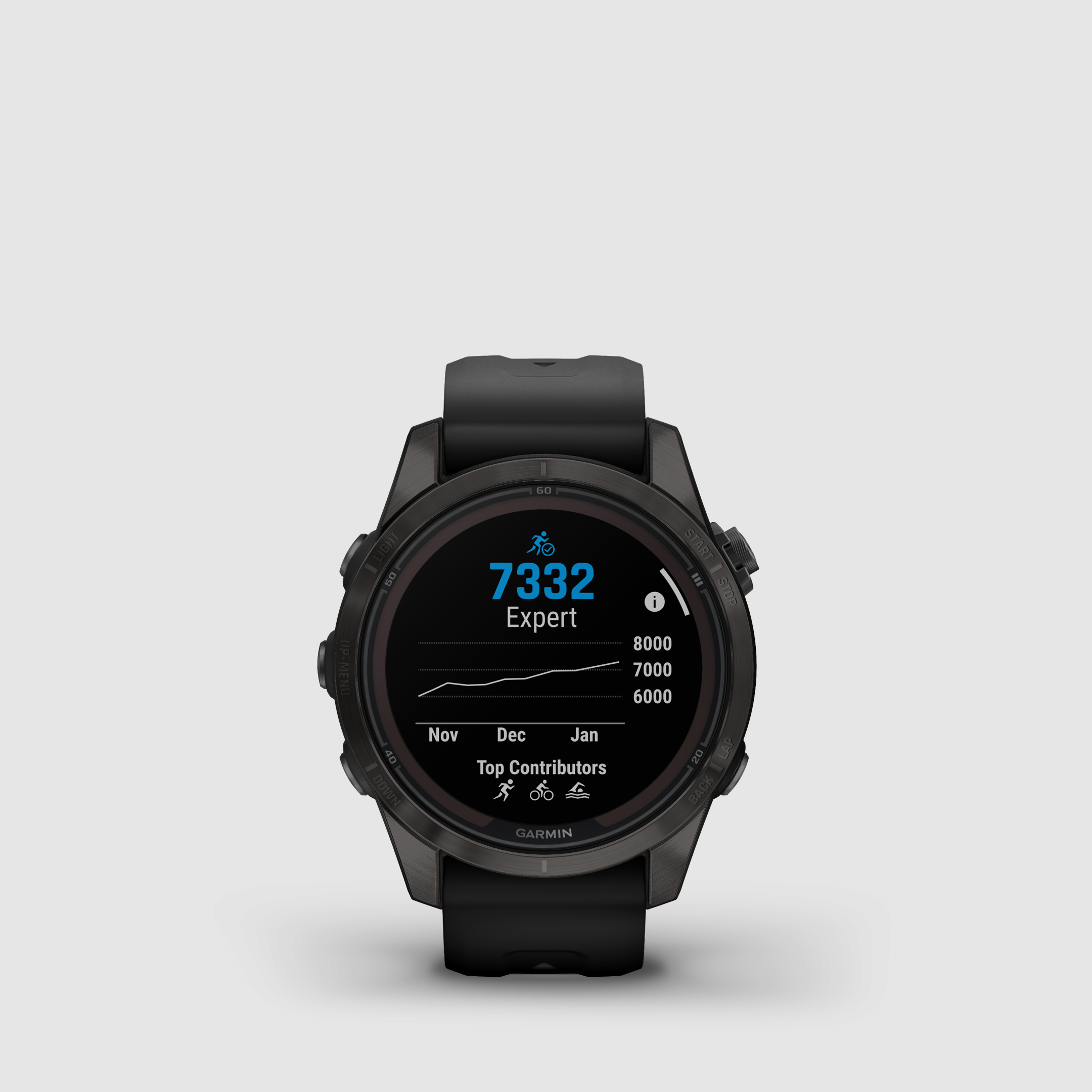 Garmin fēnix® 7S Pro – Sapphire Solar Edition, Schwarz/Carbongrau Titan DLC mit QuickFit®-Silikon-Armband 20 mm, Bild 10 von 12
