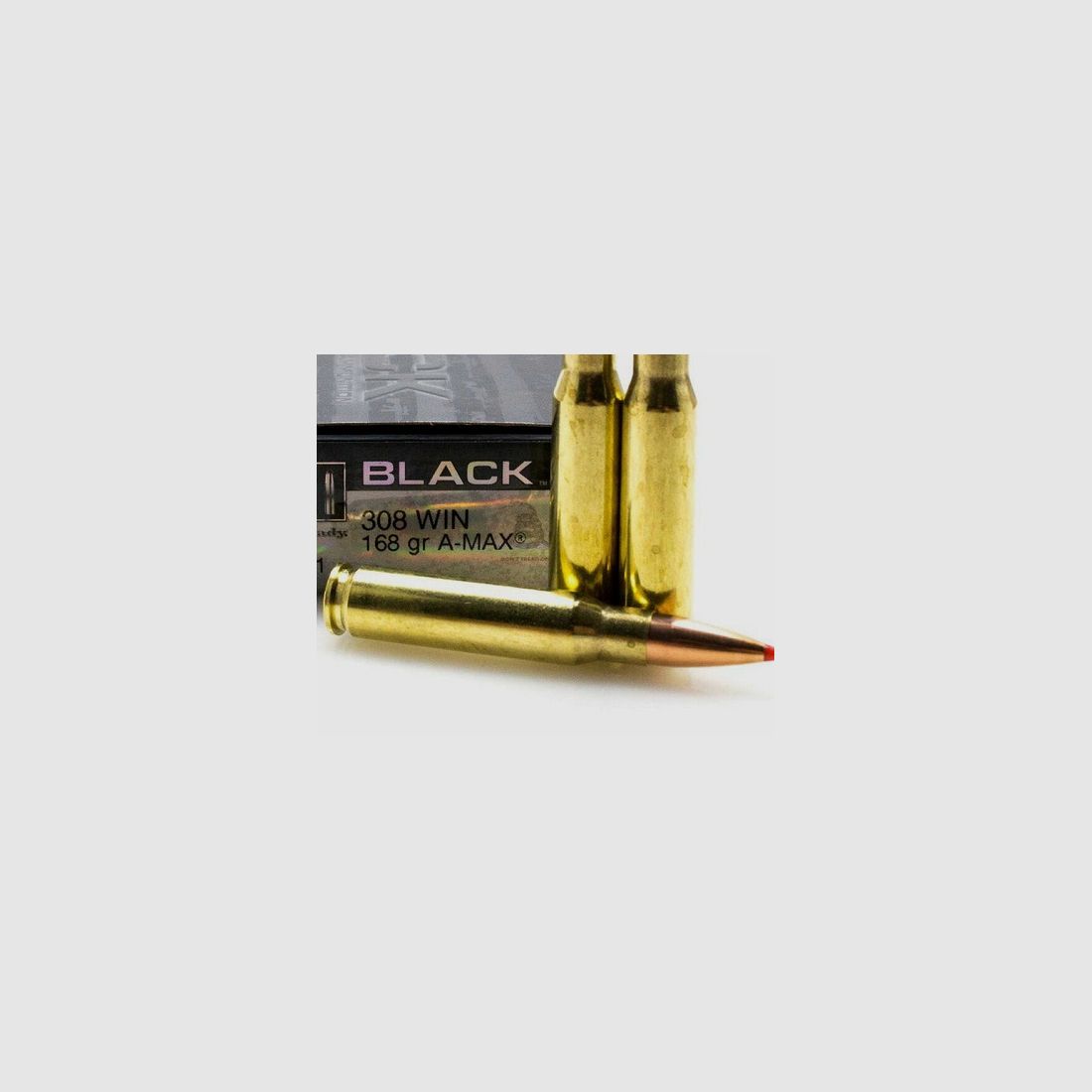 Balles HORNADY - 308 Win black - 168gr Amax