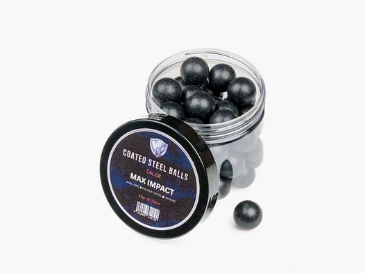 45x COATED STEEL BALLs | 9,9g | Stahlkern mit Kunststoffmantel | 17,3mm | HDR68 | HDS68 | HDX68 | HDB68 | Pistelle X-68 | TC 68| Cal.68