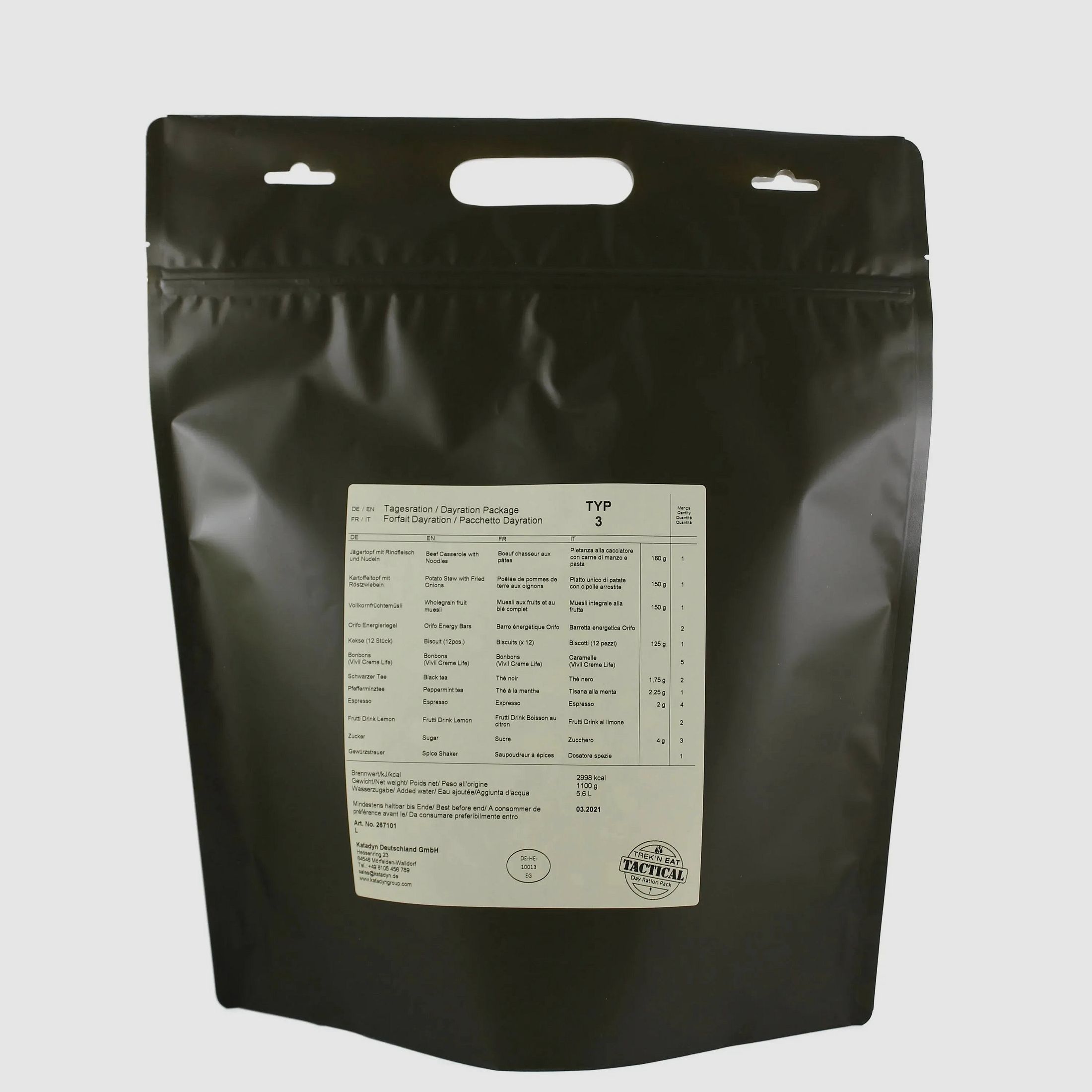 Katadyn Katadyn Tagesration Day Ration Pack Typ 3