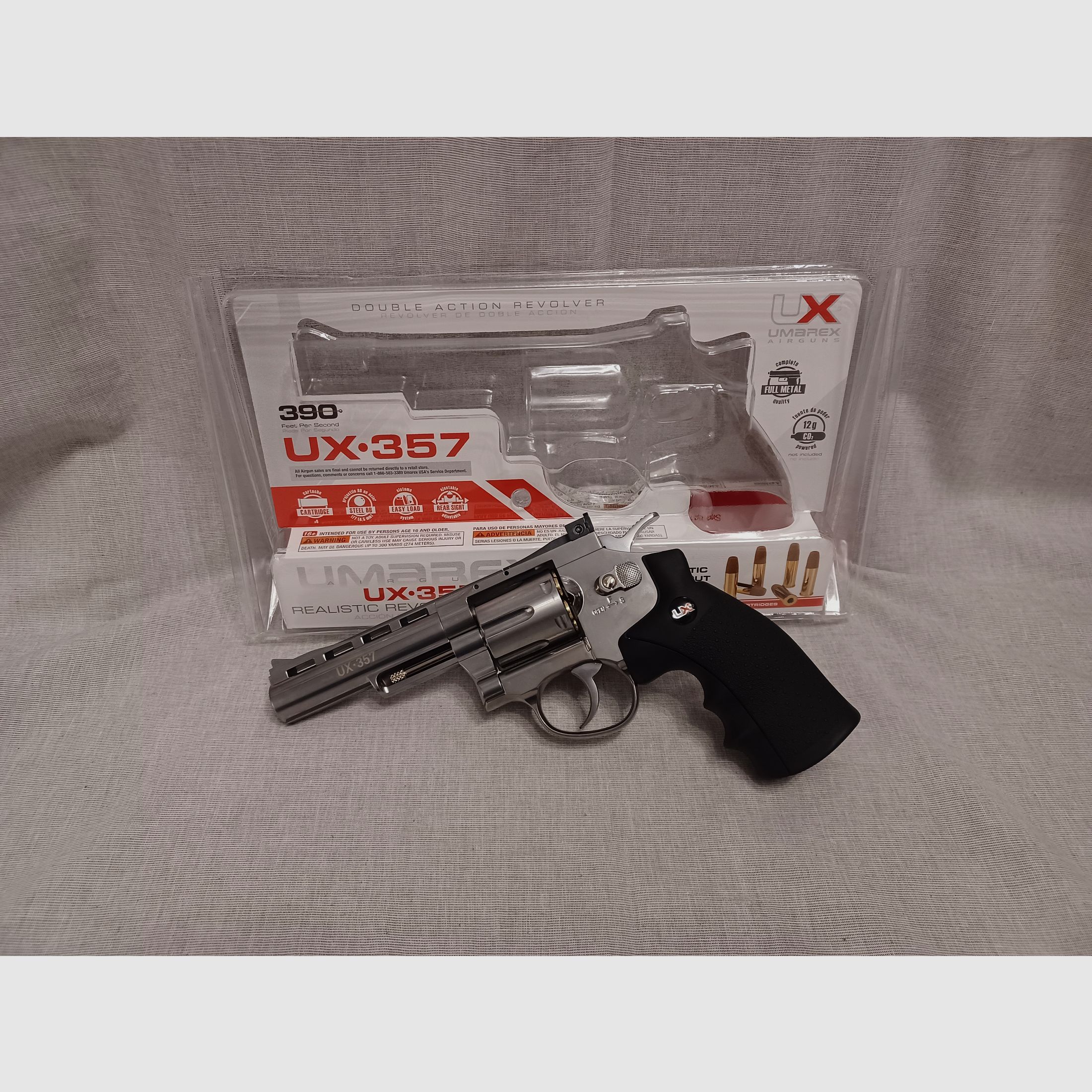 Umarex UX 357 / 4,5 mm BB / CO2 / Revólver / OVP (94)