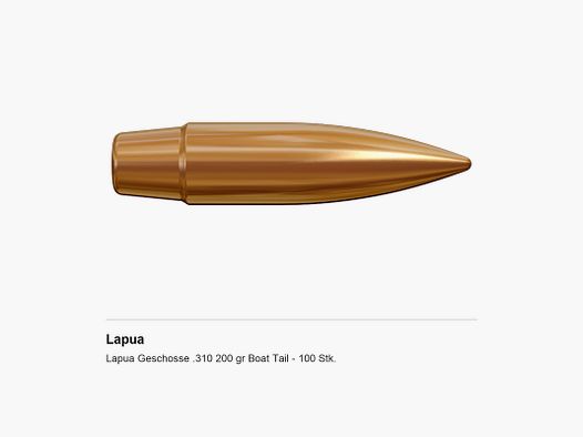 Lapua Proiettili .310 200 gr Boat Tail – 100 pz.