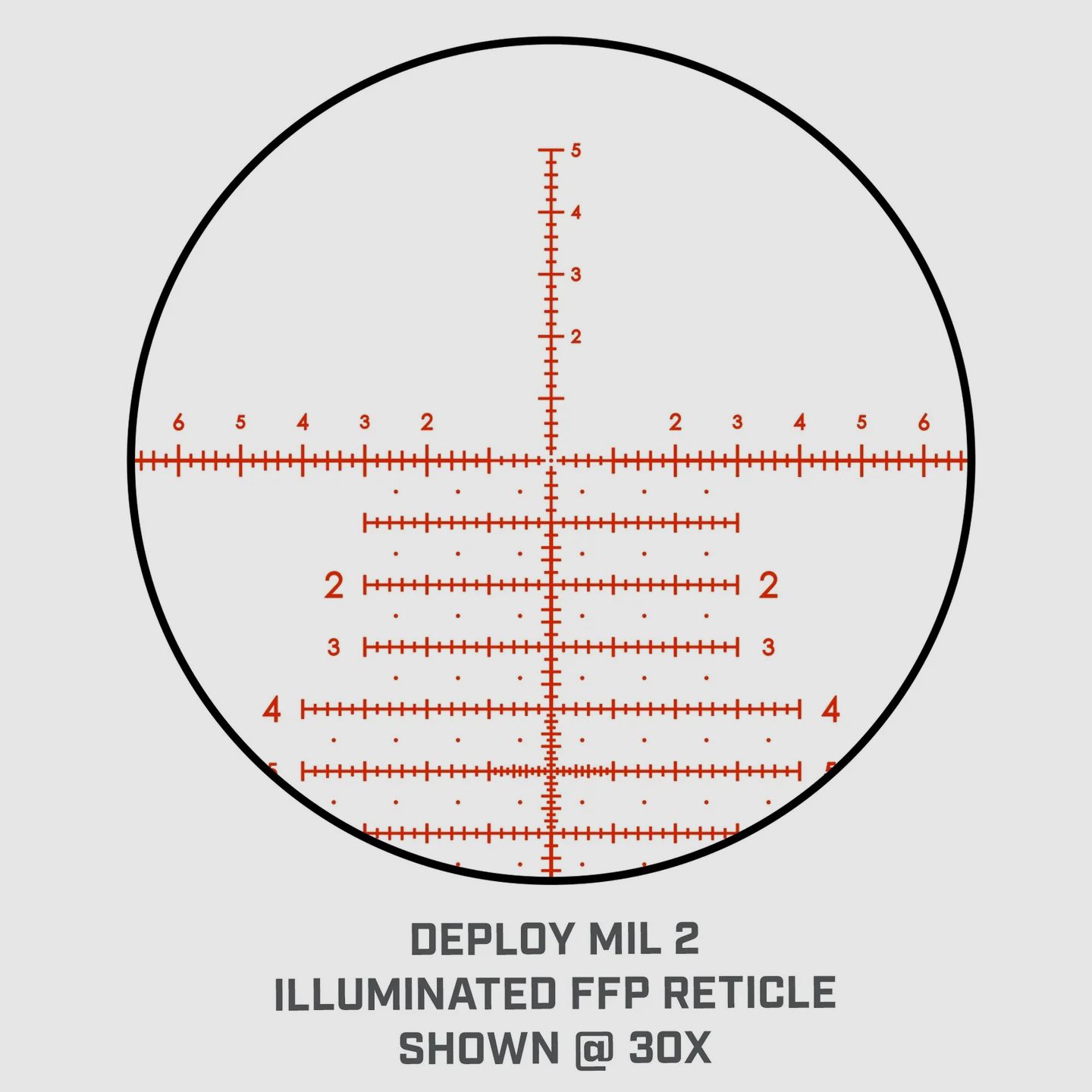 Bushnell Match Pro ED 5-30x56 lunette de tir – Réticule Deploy MIL2 MRAD FFP