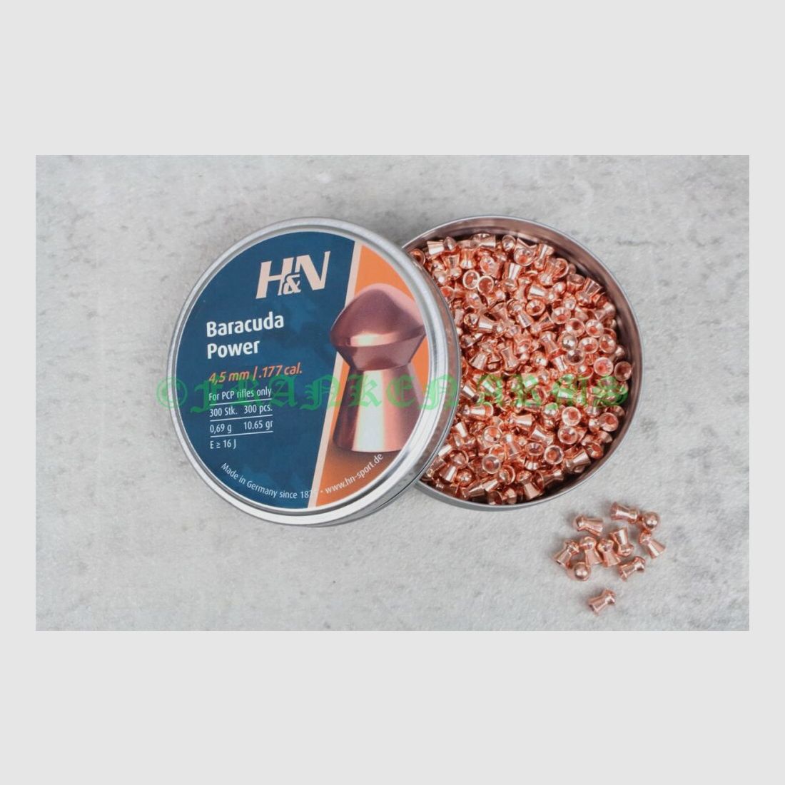 H&N Baracuda Power 4,50mm 300 Stück
