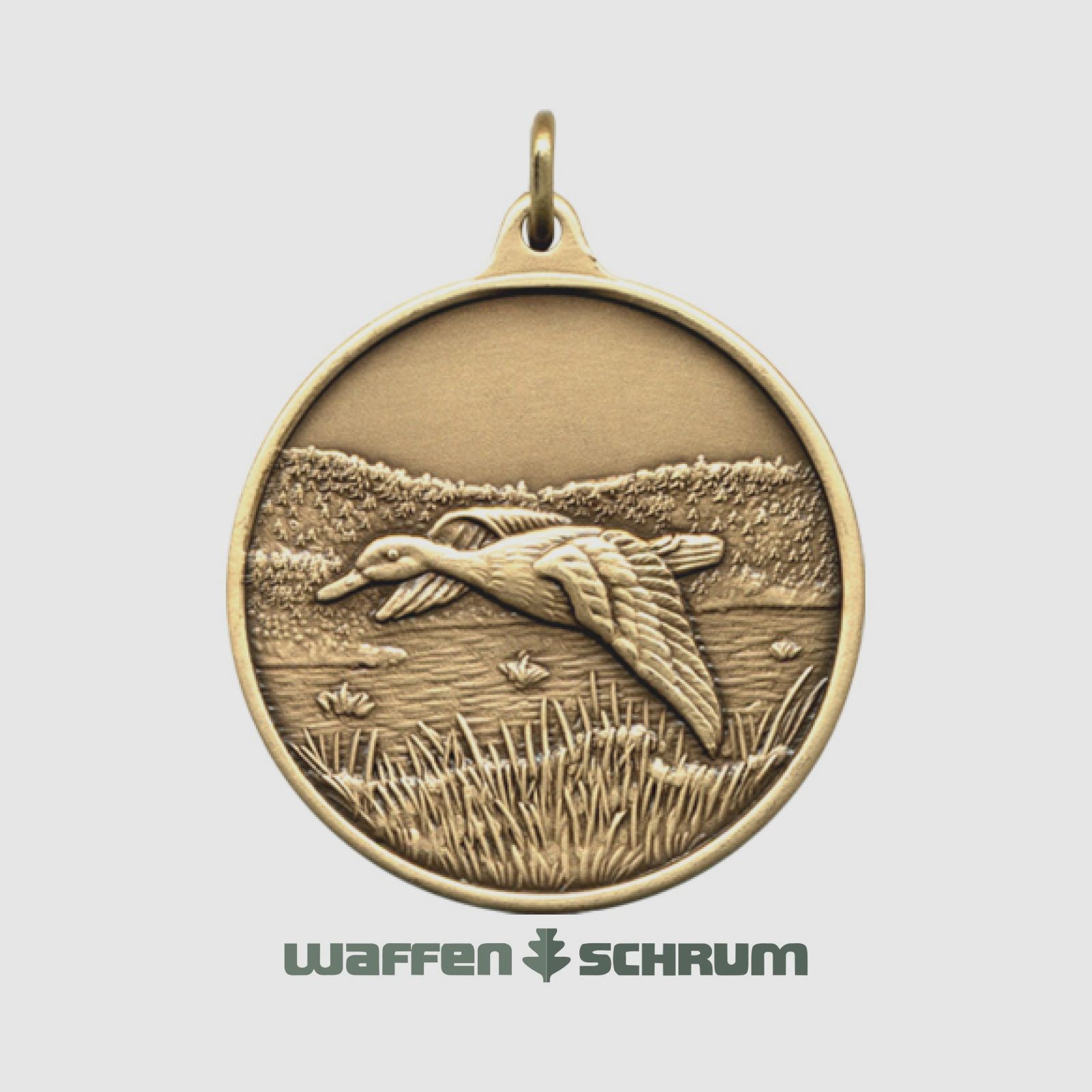 Jagdmedaille Ente 40mm Bronze