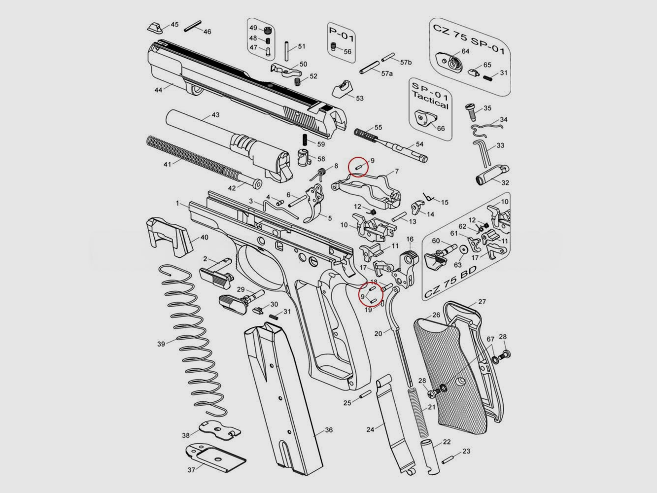Hammer pin Eemann Tech for CZ, image 2 of 3
