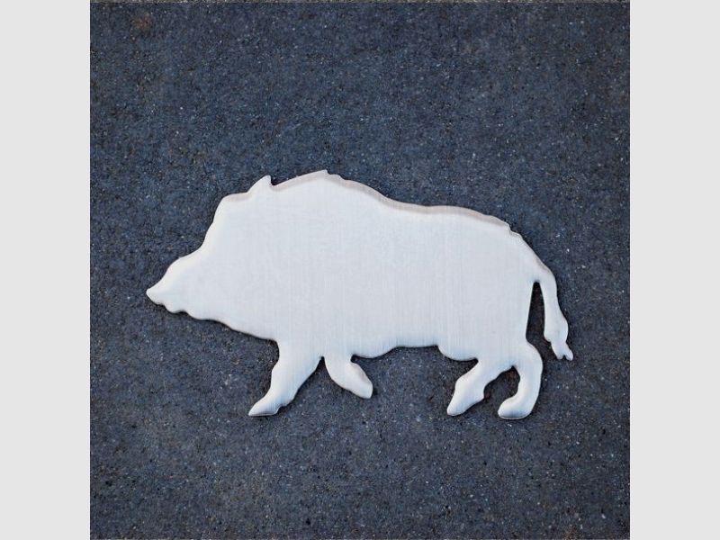 Edelstahl-Aufkleber Wildschwein