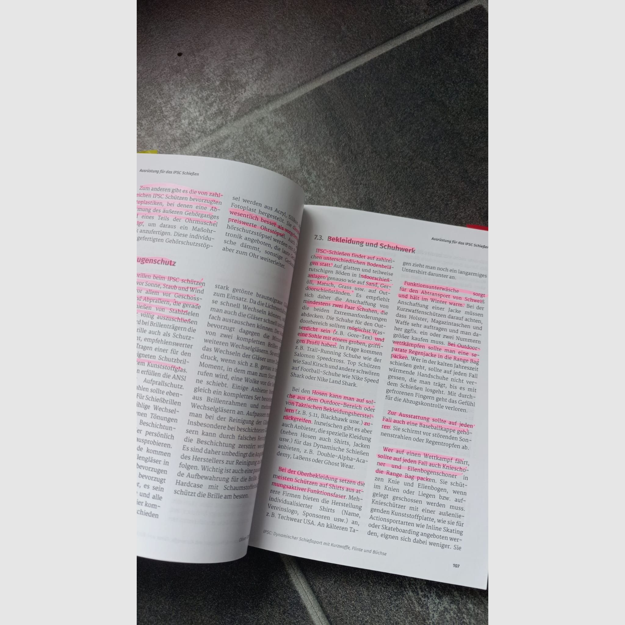 IPSC-Buch, Dynamischer Schießsport mit Kurtwaffe, Flinte und Büchse, Vorbereitung SuRT