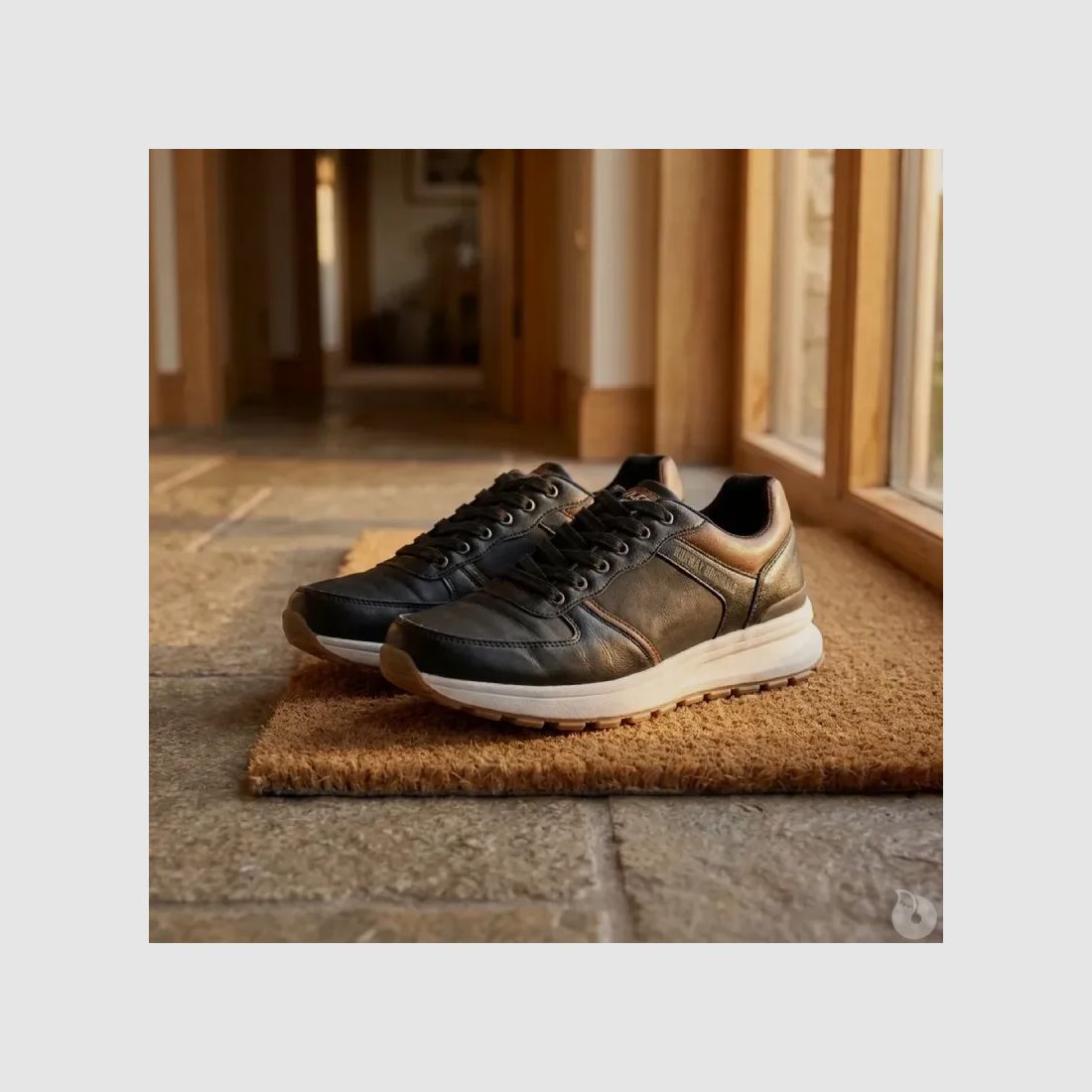 Herren Sneaker Schwarz und Braun aus Synthetik - Niedrigschaft, Bild 1 von 10