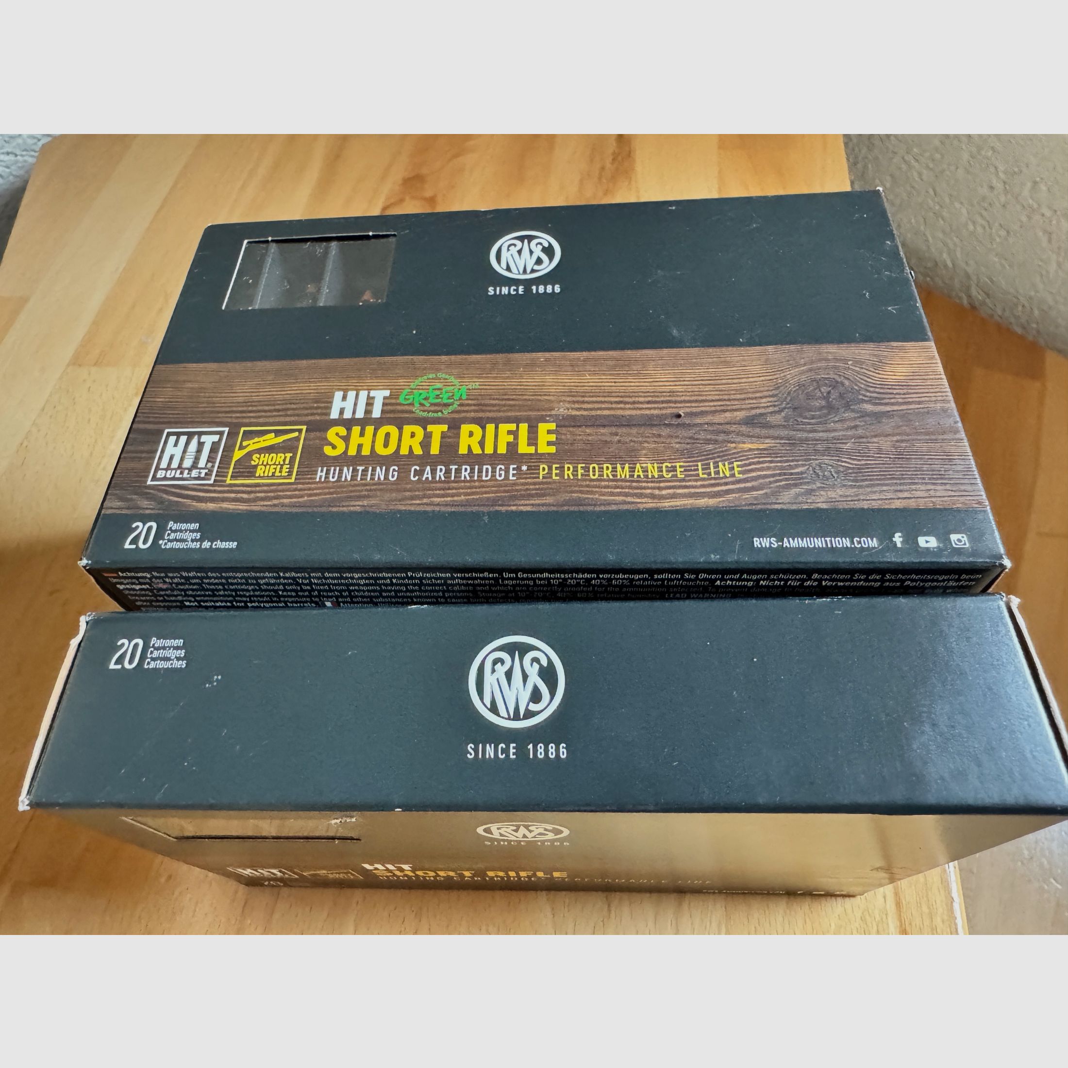 76 colpi RWS 8X57 IS HIT Short Rifle 10,4g 160gr senza piombo, immagine 2 di 2