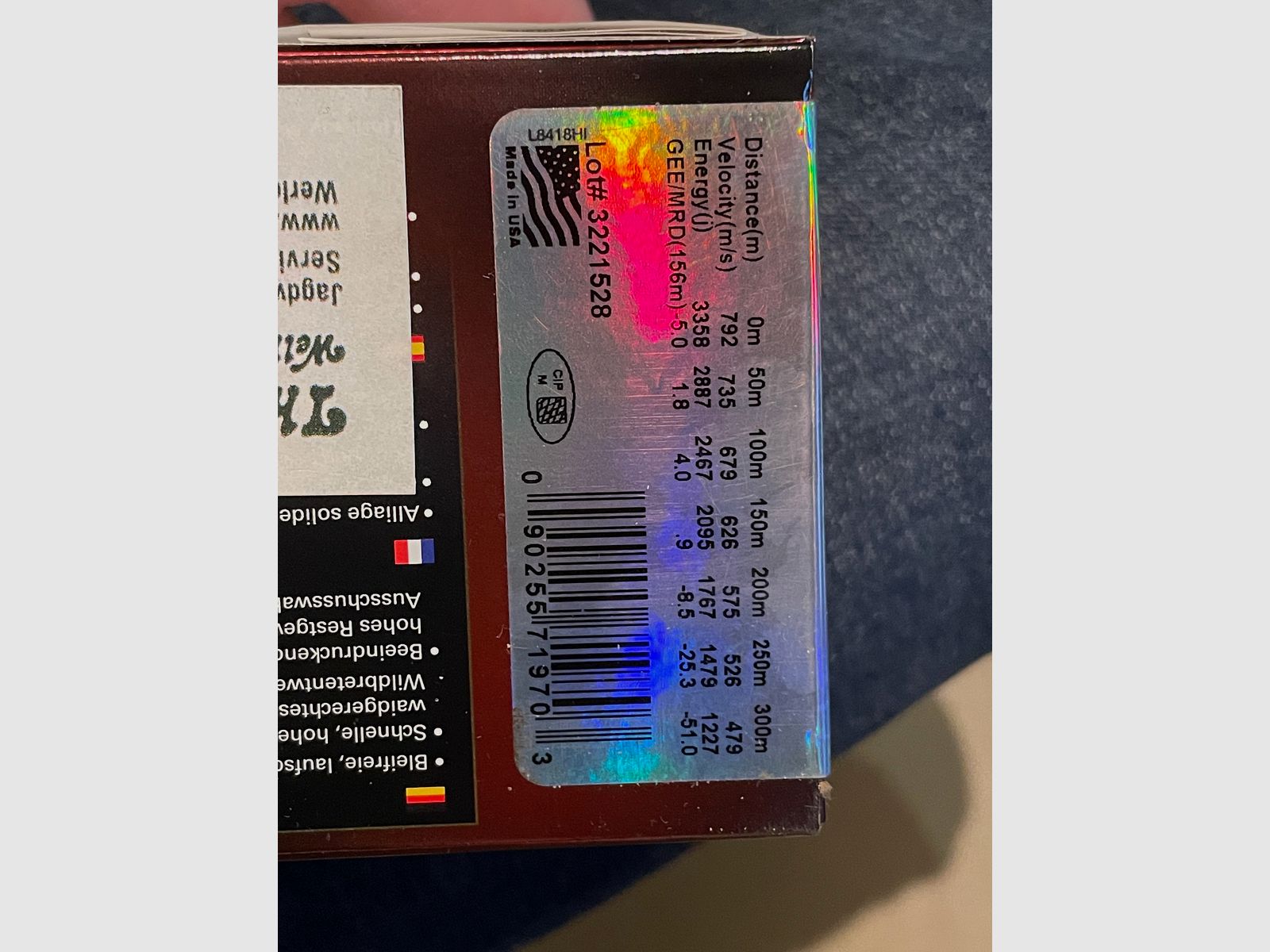 Hornady International .308 Win. 165 gr. ECX