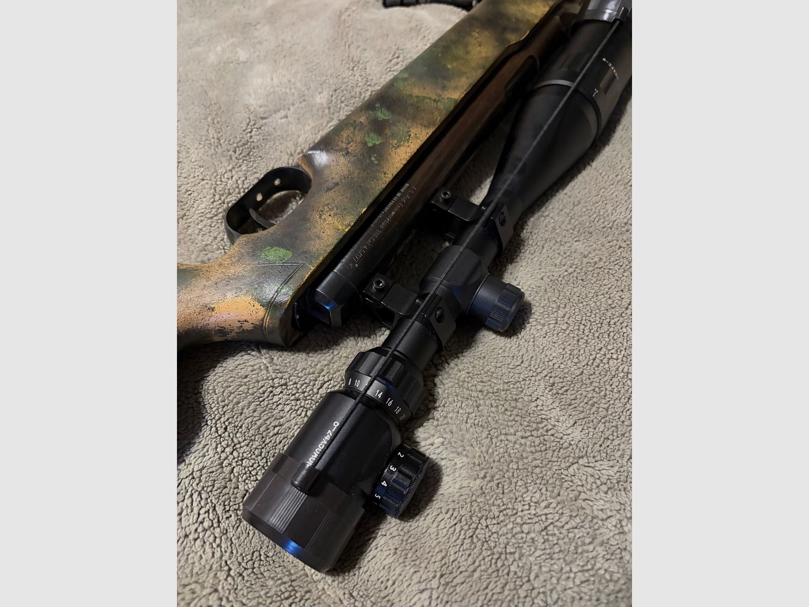 Feinwerkbau 300S 4,5mm mit Zfr 6-24x50 Leuchtabsehen Field Target Umbau Feder und Dichtung neu