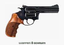 Rossi Rossi .357Mag, z skórzanym kaburą, długość lufy: 4 cale, drewniane okładziny