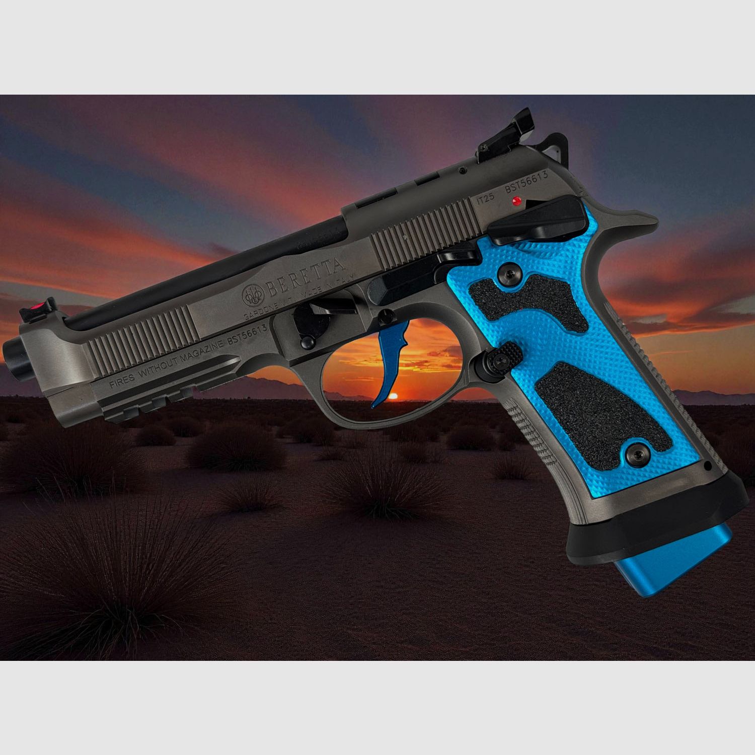 Beretta 92X Performance Dark Series RDO bleu cal. 9mm Luger