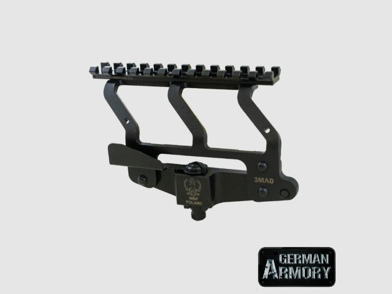 WBP Seitenmontage AKM AK47 AK74 QD Mount Picatinnyrail Stanag Standard 3MAO .223 7,62X39