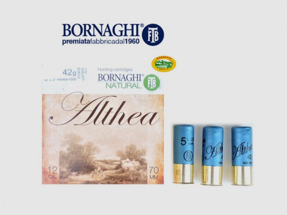 BORNAGHI Patronen Althea semimagnum Kal.12 gr.42 pb.5 spezielle Taube