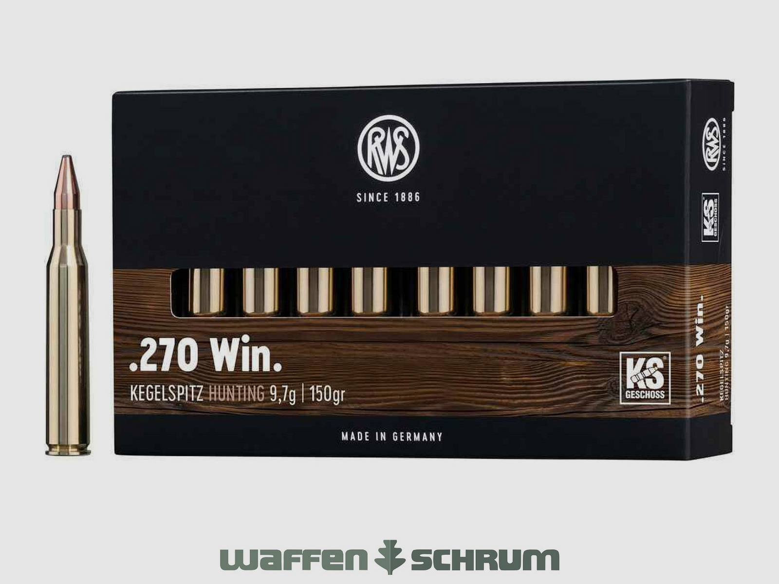 RWS Kegelspitz 9,7g - 150gr .270Win