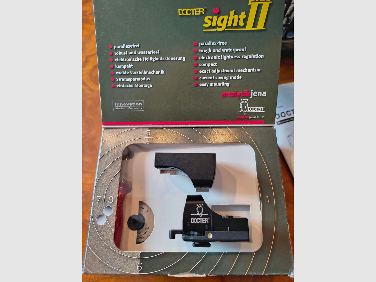 Visée réflexe Rotpunkt Docter sight D 3,5 MOA avec montage pivotant MAK à clic