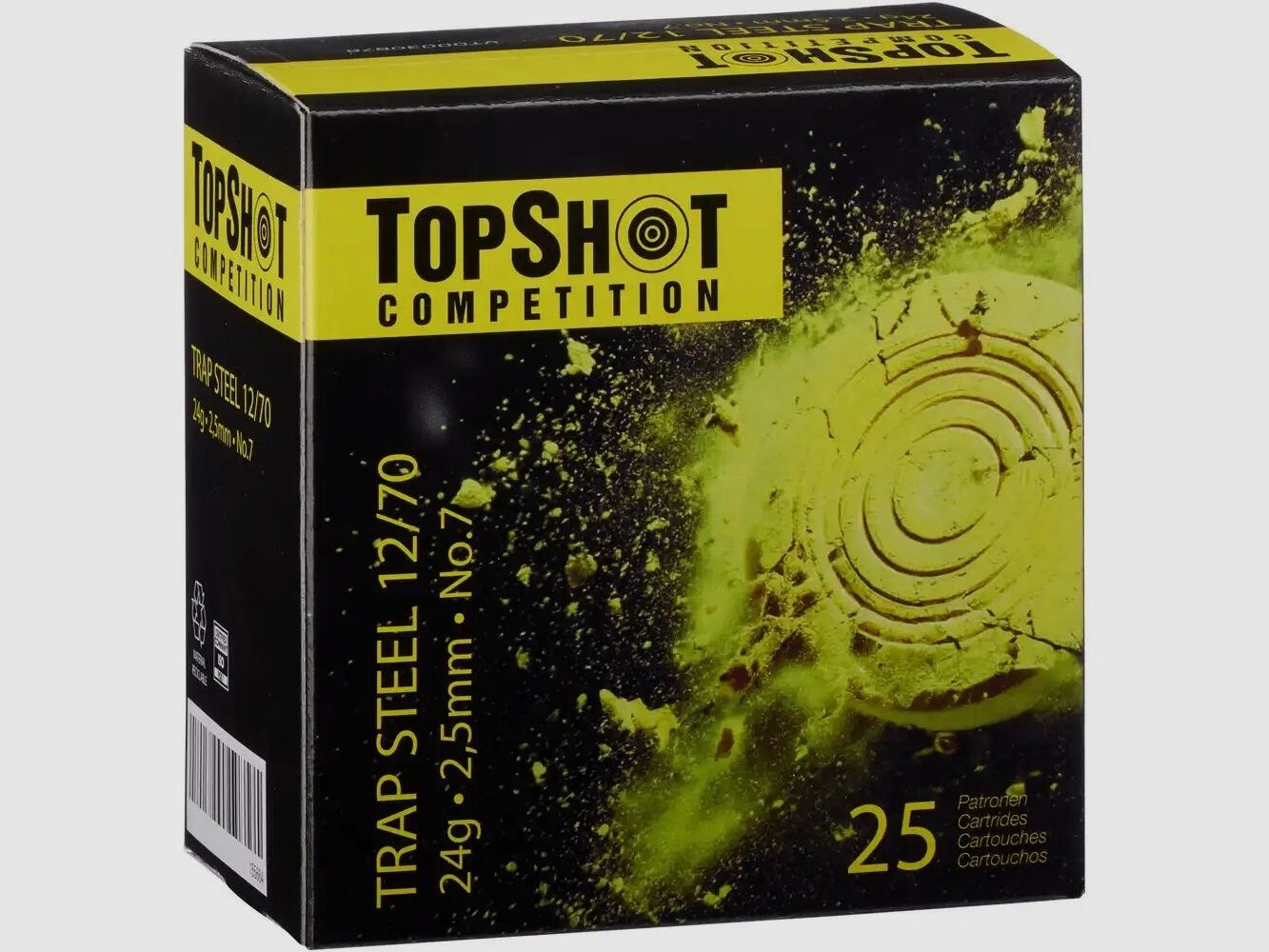 TopShot Competition Competition 12/70 Trap Steel 2,5 mm / 24 g / 25 Stk