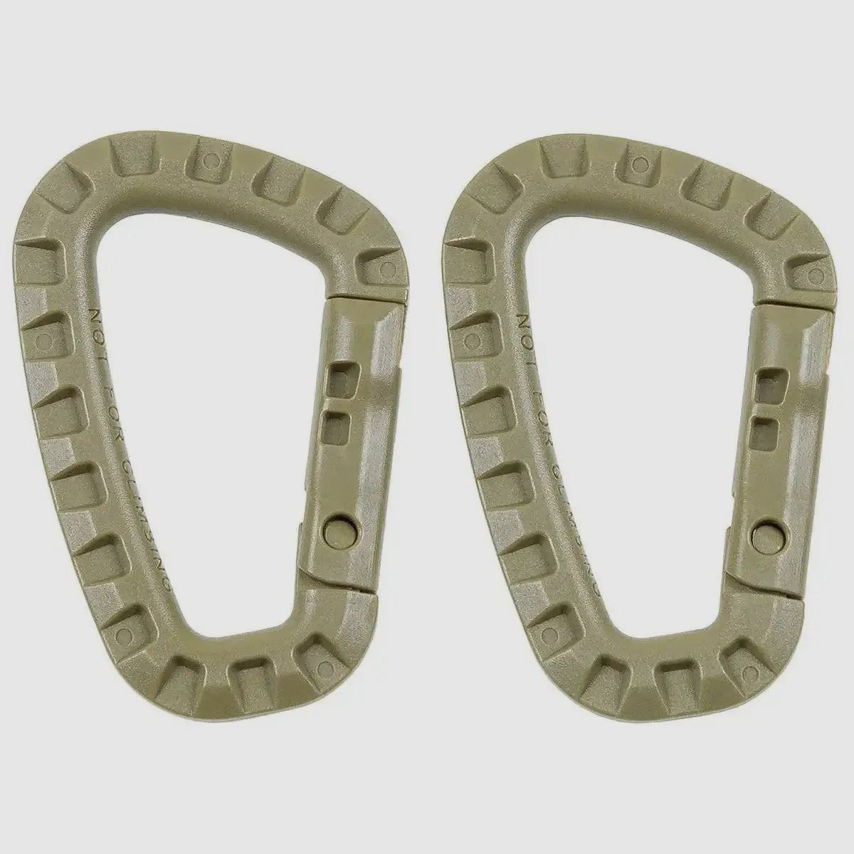 MFH MFH Carabiner de plástico 2-pack - Oliva