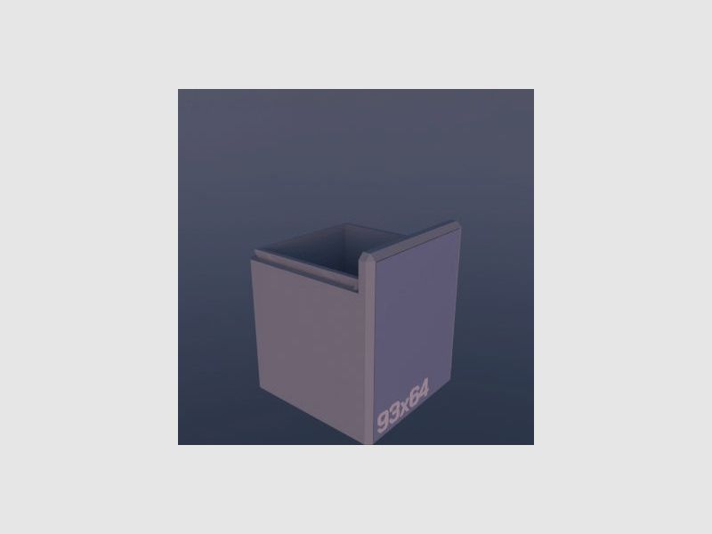 Filamelt munitiekist / 9.3x64 Brenneke / 'schuifdeksel' / patroonbox, munitiekist