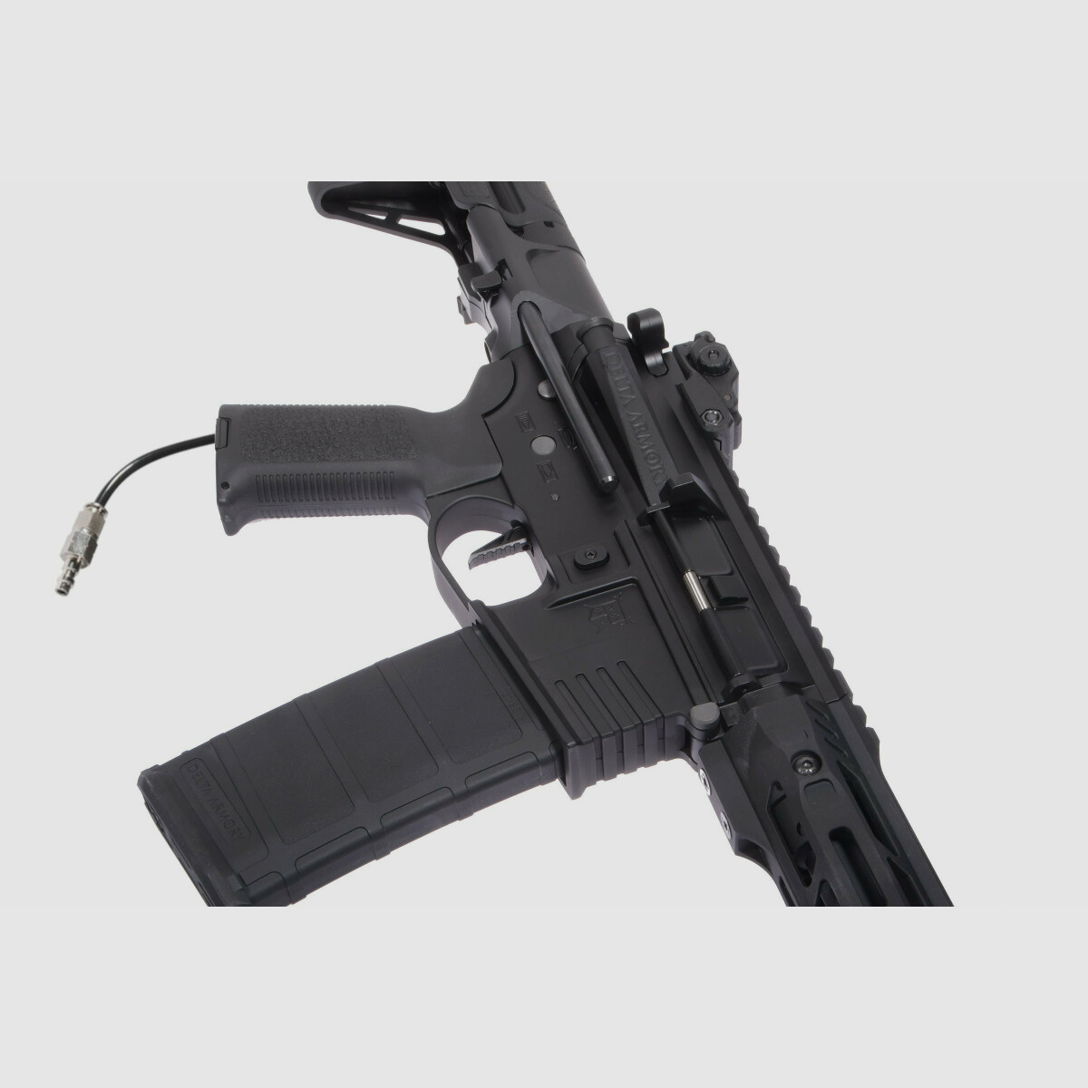 Delta Armory Airsoft Gewehr AR15 TALOS 1 PDW ALPHA Eagle mit GATE PULSAR HPA in Schwarz