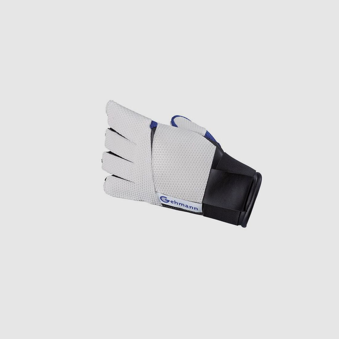 5-finger shooting glove blue for right-handed shooters