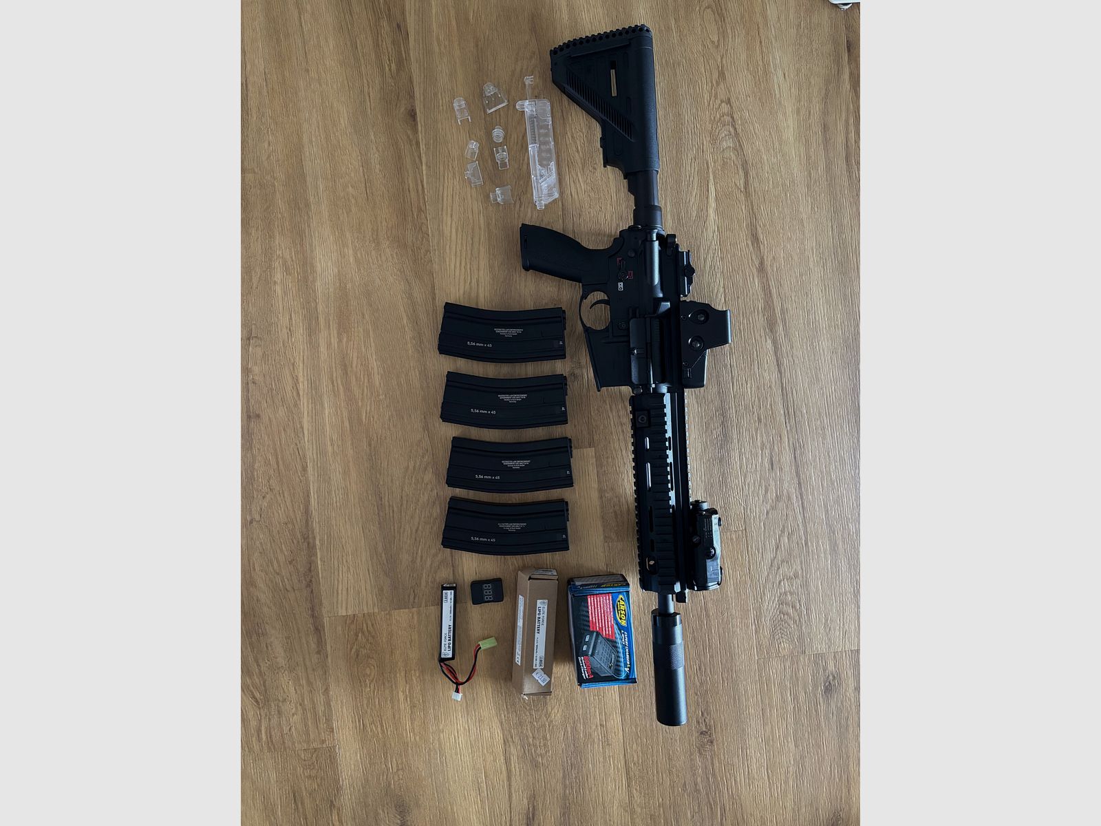 Umarex HK416 A5 Sportsline 1,3 Joule – stan jak nowy, w tym wiele akcesoriów