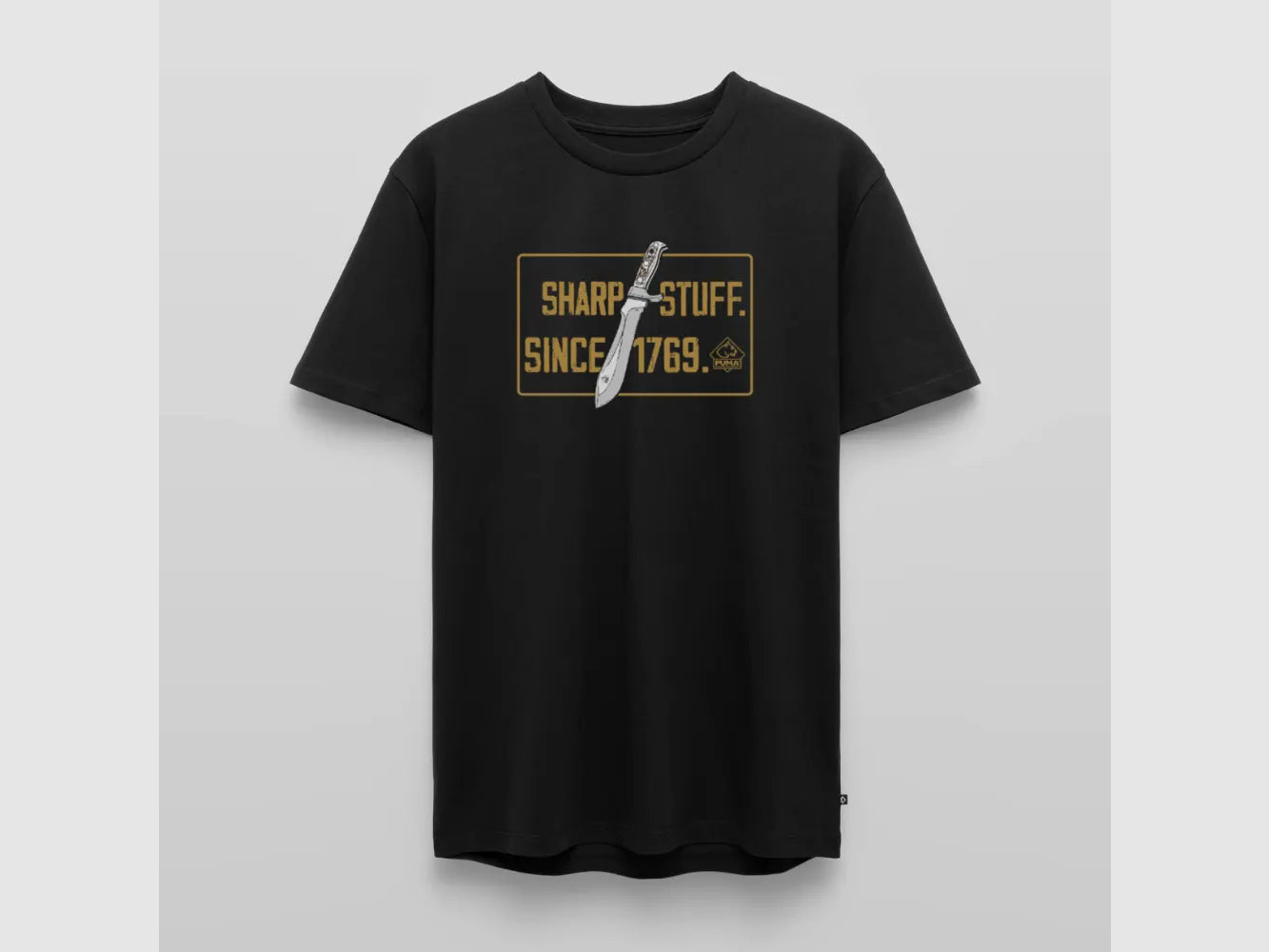 PUMA Męska Premium Koszulka "Sharp stuff since 1769 Gold"